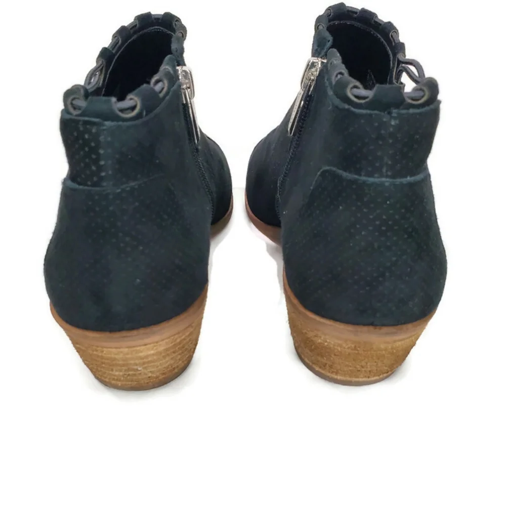 Vince Camuto Womens Pandormia Black Suede  Exposed Ankle Boots Size 8.5 - Picture 3 of 11